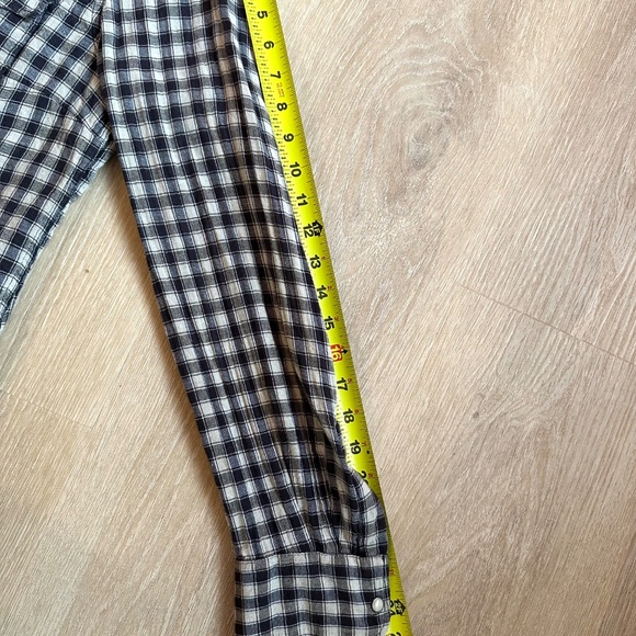 Lucky Brand Western-style check shirt size M - Picture 8 of 8